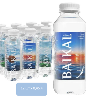 Вода Байкальская глубинная 0,45 л, негазированная, 12 шт.